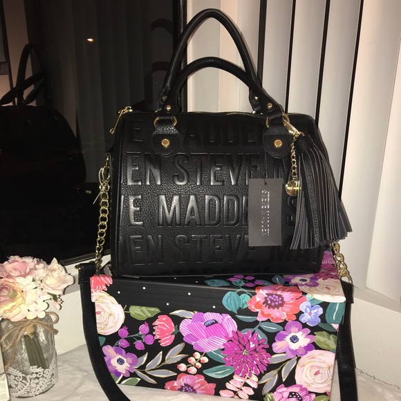Steve Madden Speedy Logo Satchel - Picture 4 of 8